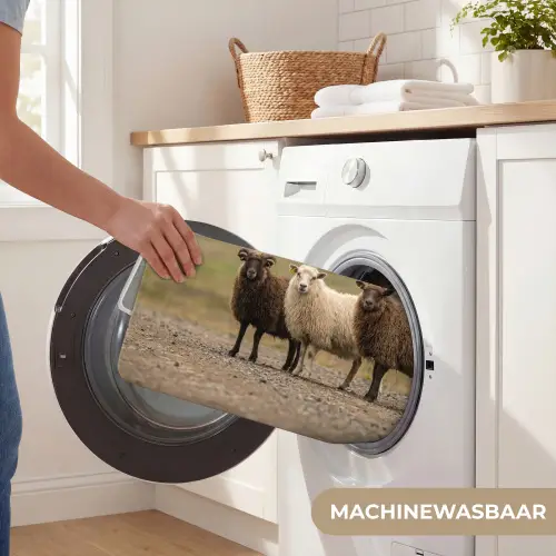 Schapen - Bruin - Wit - Grindpad WCmat klein -USP_WasbaarNL