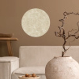 Lichtbeige - Marmer - Diffusie adering Wandcirkel behangsticker klein 186 -sfeer1