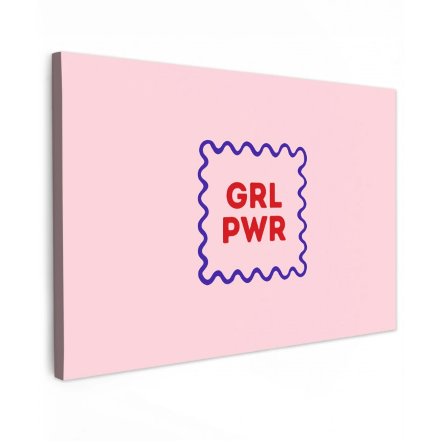 Grl pwr - Roze - Kader canvas 2cm klein -z3d