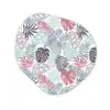 Bladeren - Jungle - Pastel - Tropisch Wandcirkel Organisch Aluminium middel -3d