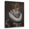 Willem van Oranje - Adriaen Thomasz - Panterprint Textielframe zwart klein -3d