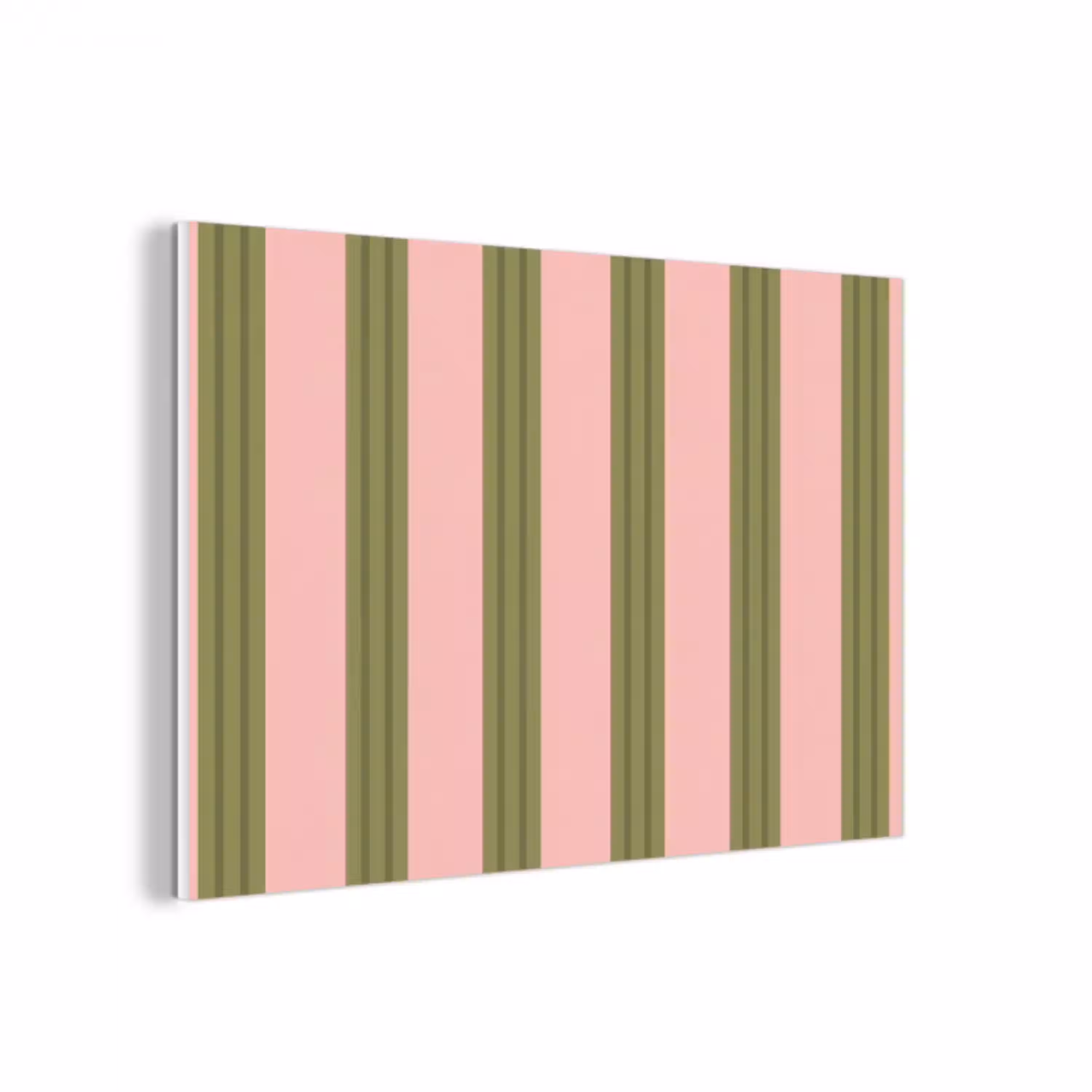 Patroon - Strepen - Abstract - Roze - Groen forex 5mm xxl -3d