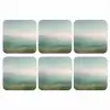 Zee - Horizon - Blauw - Mist onderzetter kurk middel -3d