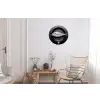 Pan - Vis - Zwart - Wit Wandcirkel aluminium klein -woonkamer