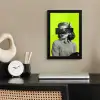 Vrouw - Sterrenhemel - Groen fotolijst zwart zonder passe partout klein -sfeer1