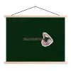 BLAH BLAH BLAH - Mond - Groen textielposter latten blank klein -3d