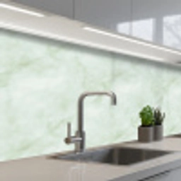 Groen - Marmer - Vloeiende aders keuken achterwand 2 middel 871 -3d_schuin
