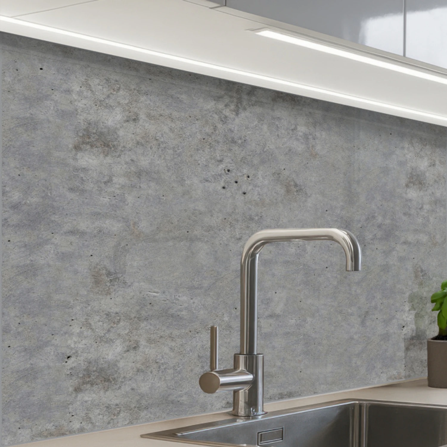 Beton - Industrieel - Patronen keuken achterwand 2 middel 865 -zzzz3d_schuin