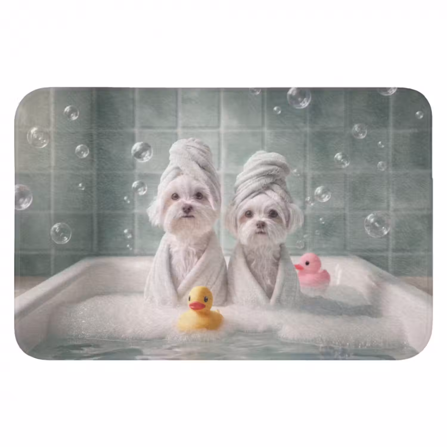 Badematte - Hunde - Badeentchen - Handtücher