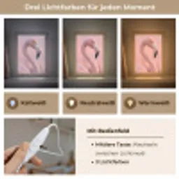 Flamingo - Portret - Roze Light Box met kabel (Kinderlampje) klein -USP_lichtkleurDE