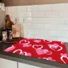 Patroon - Hartjes - Roze - Valentijn Inductie beschermer vinyl 3mm klein -sfeer3