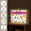 Smileys - Pictogrammen - Kleurrijk Light Box met batterij (Wandlamp kind) middel -USP_websiteoverzichtNL