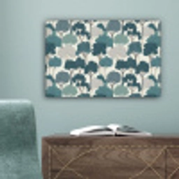 Modern - Bomen - Bos - Patroon - Blauw canvas 2cm klein 34 -sfeer4