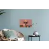 Illustratie - Vogel - Vlakken - Kleurrijk Muursticker klein -plant
