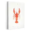 Kreeft - Waterverf - Aquarel - Oranje KitchenYeah - Keuken - Canvas klein -3d