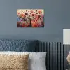 Levensboom - Bloemen - Roze - Hippie - Kunst poster papier klein -sfeer2