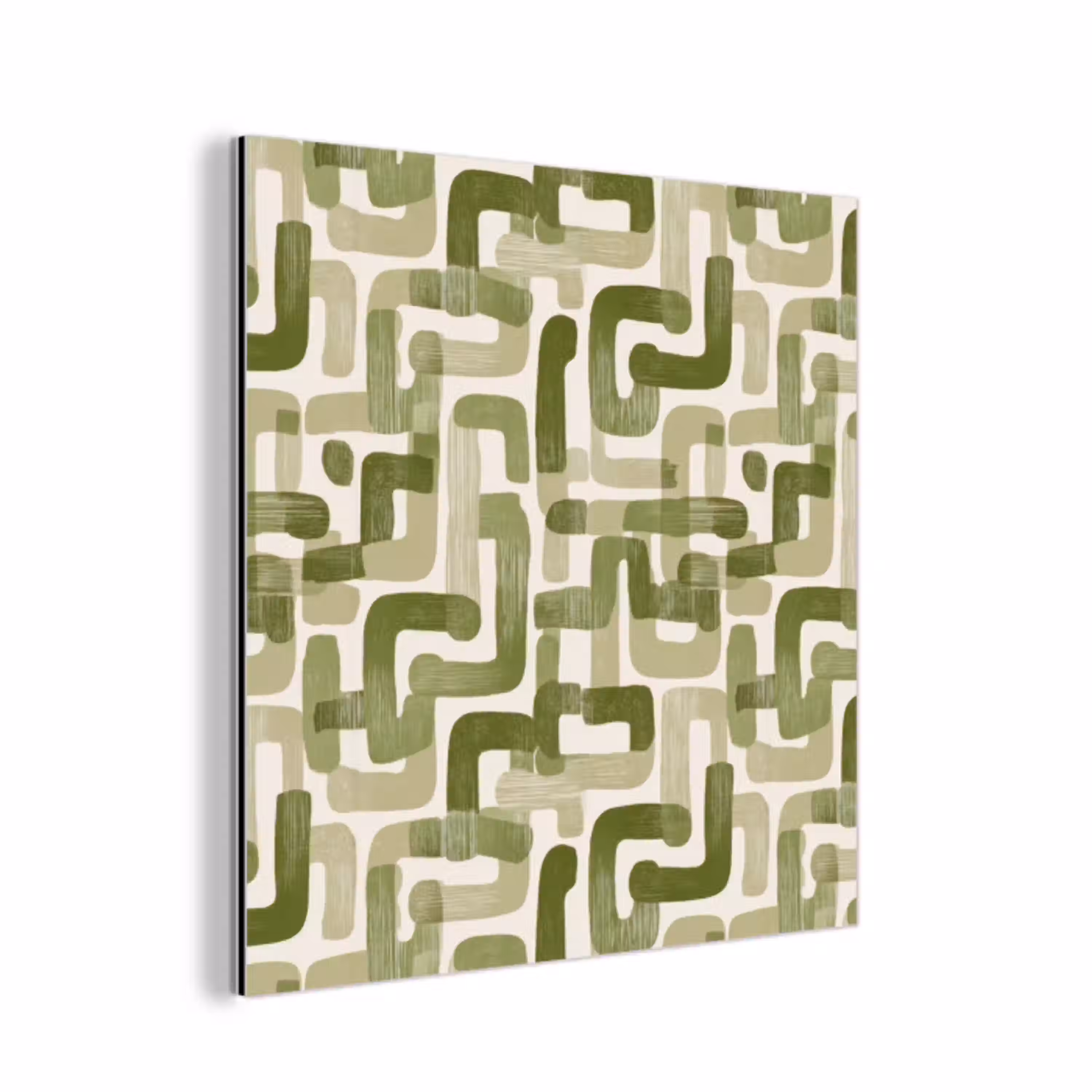 Modern - Grafisch - Groen aluminium wit klein 46 -3d