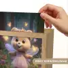 Teddybeer - Bloemenkrans - Vlinders - Elfenvleugels Light Box met kabel (Kinderlampje) klein -USP_websiteprintNL