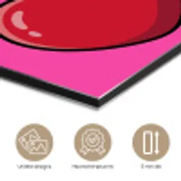 Kers - Roze - Fruit aluminium wit klein -closeup_NL