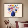 Vaas - Bloemen - Boeket Textielframe zwart klein -sfeer1