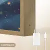 Regenboog - Sterrenhemel - Kleurrijk Light Box met batterij (Wandlamp kind) middel -USP_websiteoplaadbaarNL