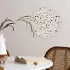 Terrazzo -  Patroon - Staal Wandcirkel plexiglas klein 852 -sfeer4