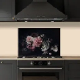 Nachtelijk Bloemenarrangement keuken achterwand spatscherm klein -sfeer1