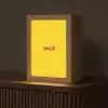 Smile - Roze - Geel Light Box met kabel (Tafellamp) klein -z3d_website
