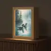 Bos - Water - Eenden - Mistig Light Box met kabel (Tafellamp) klein -z3d_website