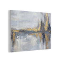 Abstract - Structuur - Goud - Grijs - Modern PET vilt klein -3d