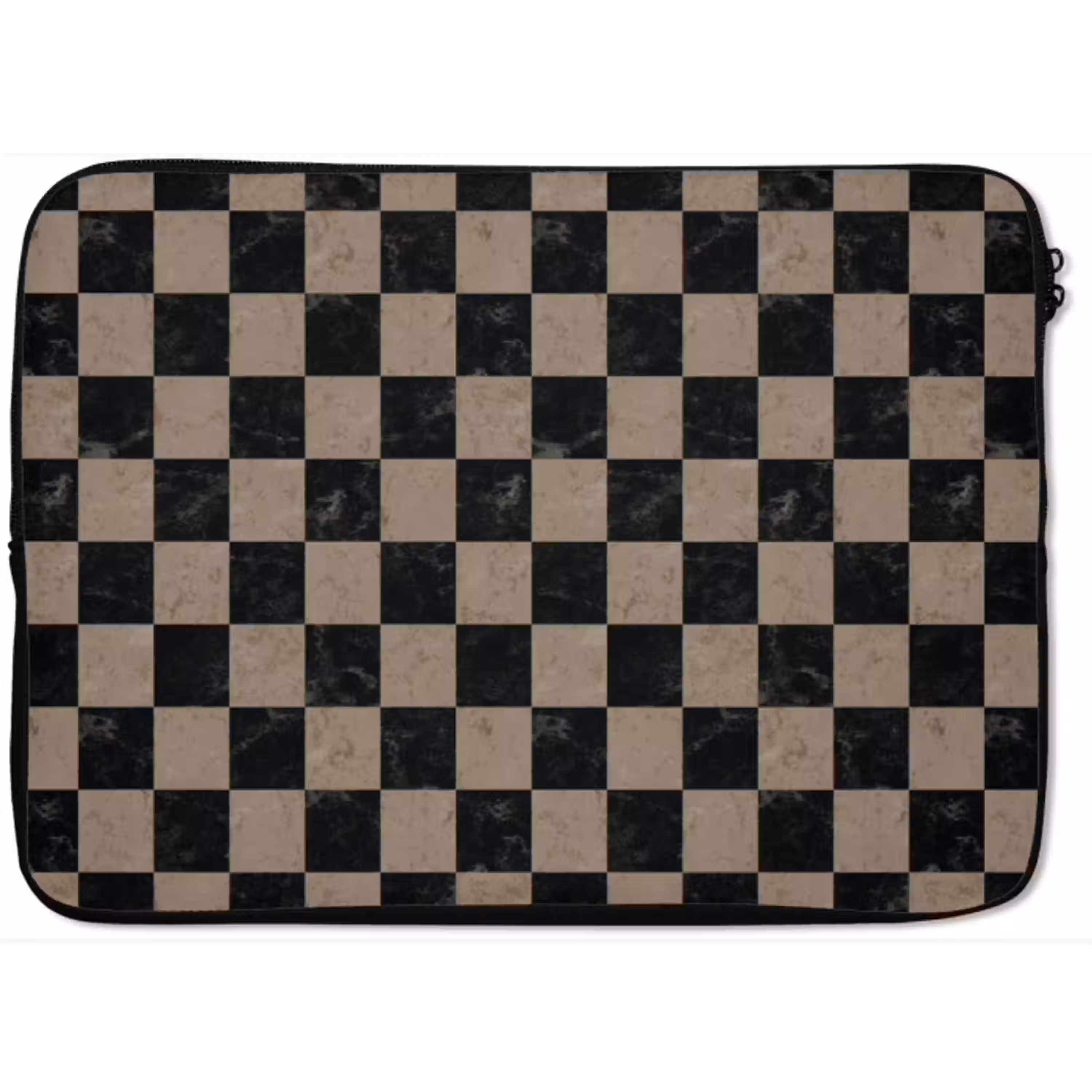 Patroon - Dambord - Marmer laptophoes neopreen klein 279 -zkaufland3dotto