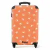 Krab patroon oranje NBS - Handbagage koffer - Kinderen Unisex middel -productfoto_recht