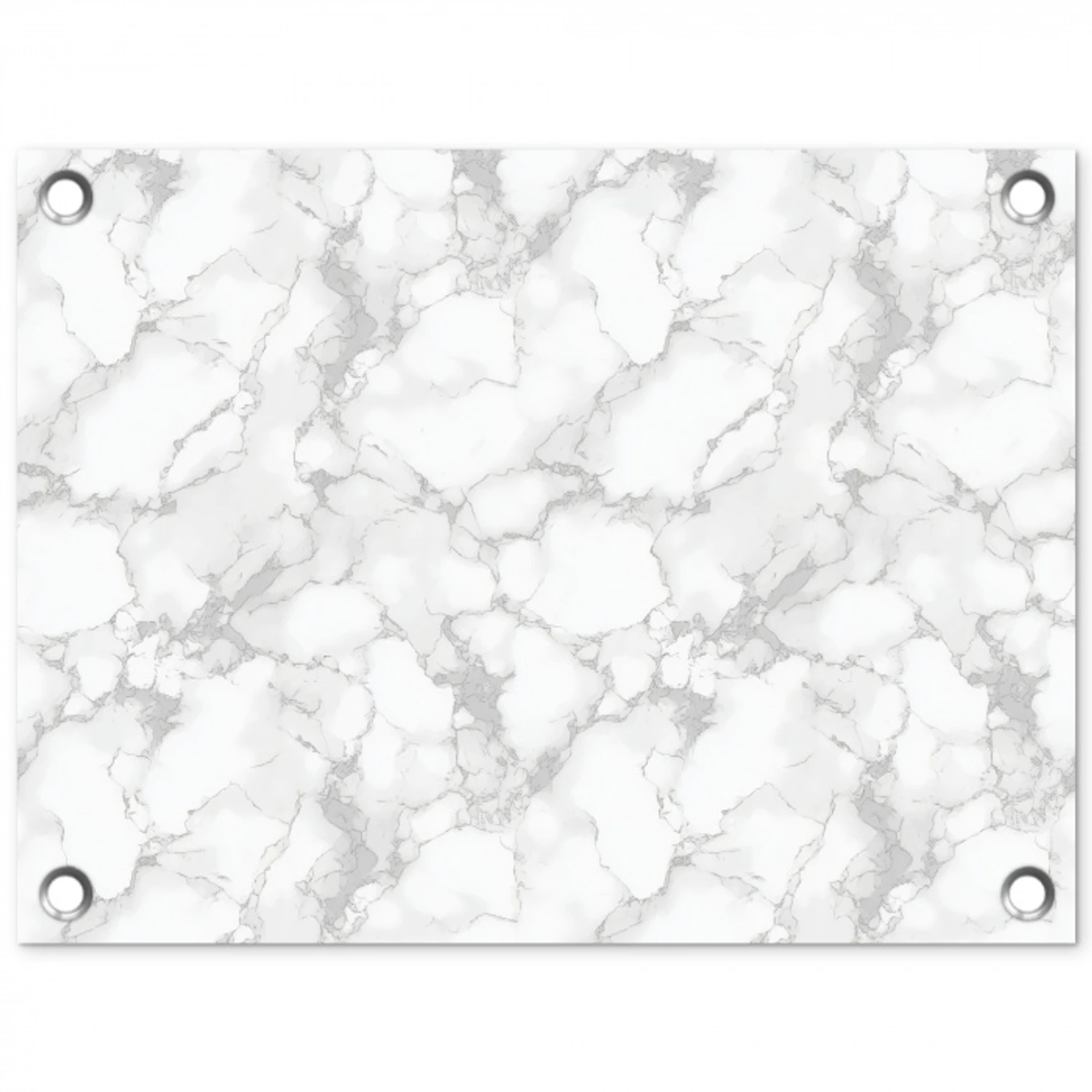 Wit - Marmer - Grijs tuinposter los doek klein 239 -3d