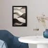 Golven - Abstract - Beige fotolijst zwart zonder passe partout klein -sfeer4