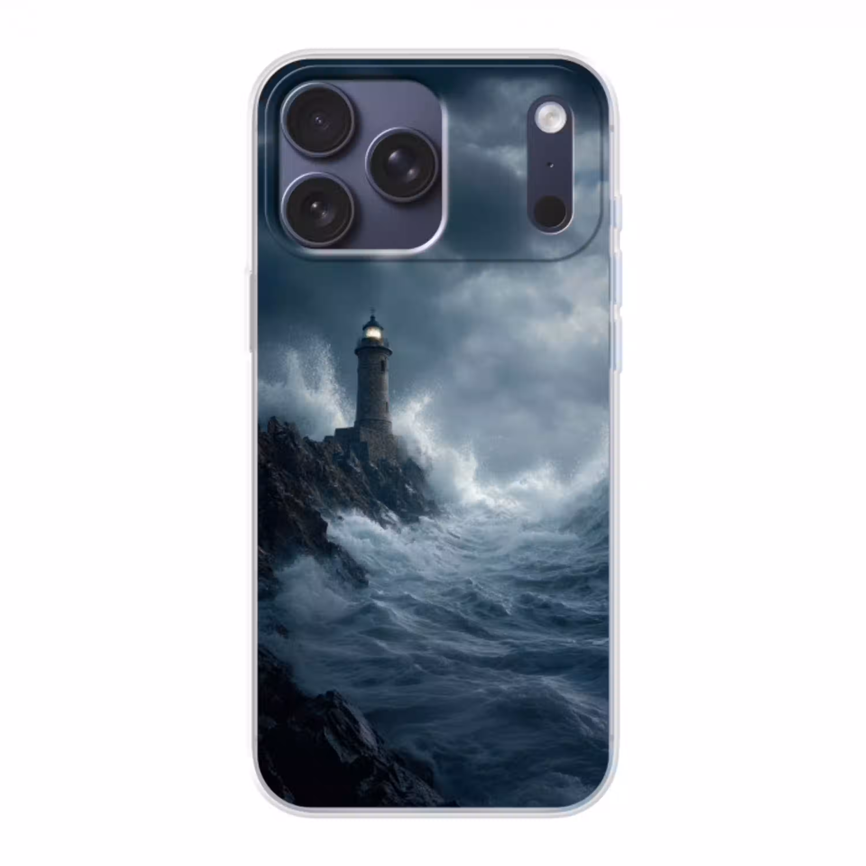 Rotsen - Vuurtoren - Golven - Klliffen Telefoonhoesje iPhone 17 Pro Max klein -3d