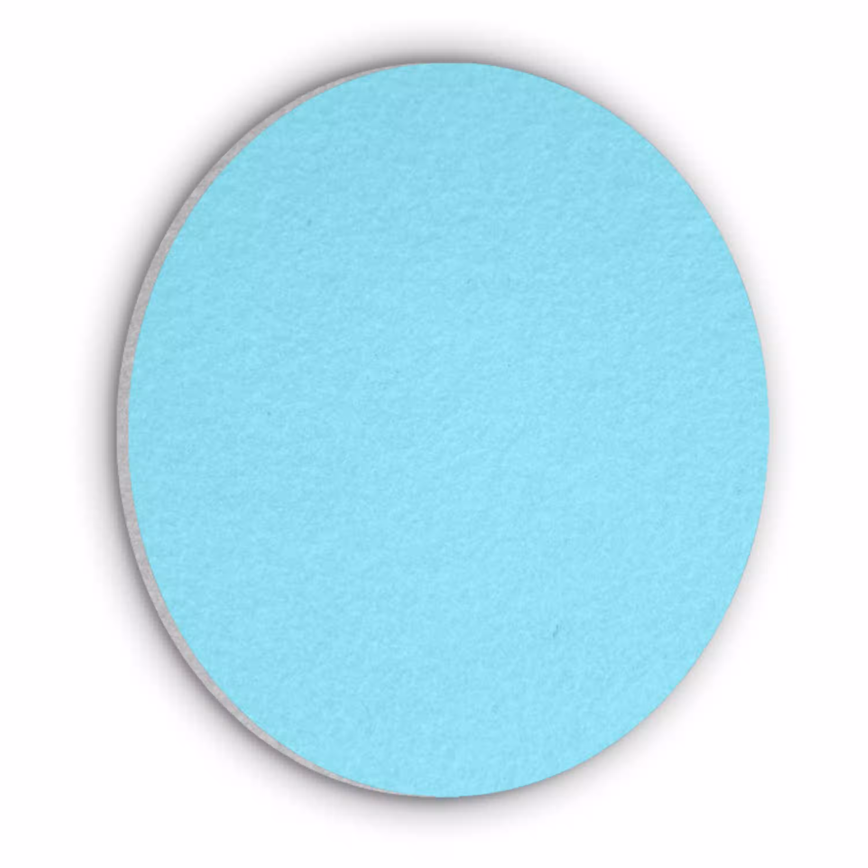 Electric - Cyan - Blauw Akoestische PET Vilt - Rond klein 838 -3d