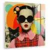 Meisje - Zonnebril - Kat - Retro plexiglas 5mm klein -zzzproduct_nieuw