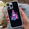 Retro - Kerstman - Rendieren - Kerstboom Hoesje iPhone 16 Pro Max met koord klein -sfeer3