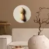 Pinda - Ruw - Beige Wandcirkel behangsticker klein -sfeer1