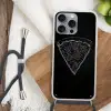 Pizzapunt - Toppings - Krijttekening Hoesje iPhone 16 Pro Max met koord klein -sfeer4