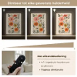 Veldbloemen - Stengels - Blaadjes - Groen Light Box met batterij (Wandlamp) middel -USP_dimbaarNL