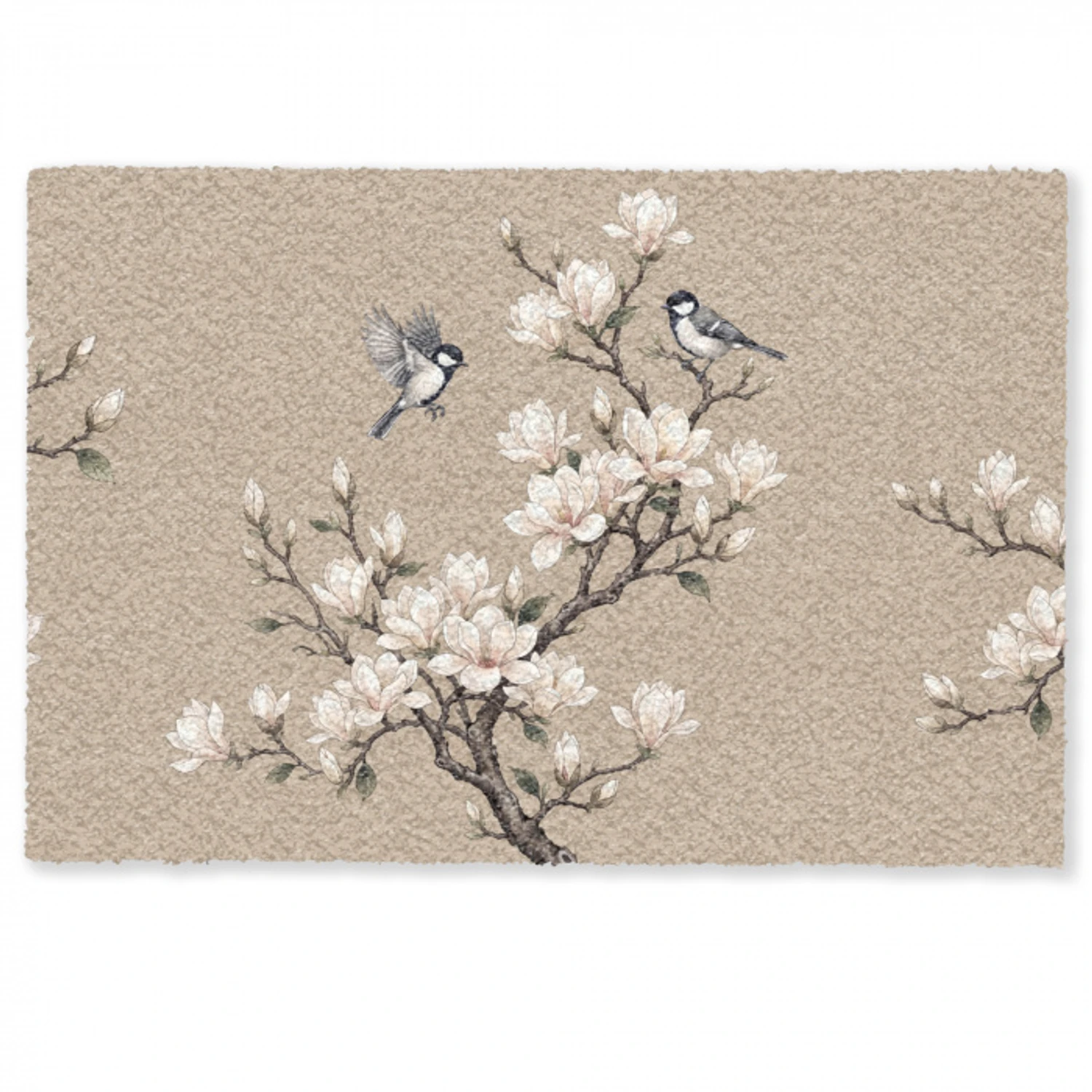 Oosters - Vogels - Beige Deurmat klein -zkaufland3d