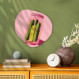 Augurken - Pot - Schaduw - Roze Wandcirkel Organisch Forex 3mm klein -sfeer2