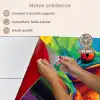 Kikker - Felgekleurd - Tak - Regenboog keuken achterwand spatscherm klein -spatscherm_FR
