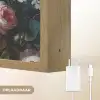 Vintage - Kleurrijk - Bloemen - Modern Light Box met batterij (Wandlamp) middel -USP_websiteoplaadbaarNL