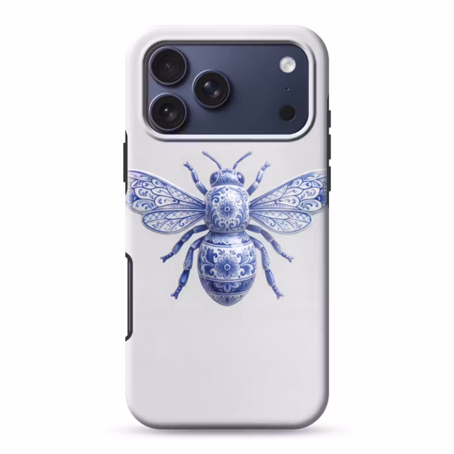Telefoonhoesje Toughcase - Bij - Modern - Delfts - Blauw