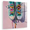 Sneakers - Veters - Kleurrijk - Schaduw plexiglas 5mm klein -zzzproduct_nieuw