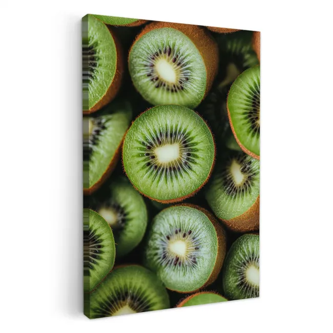 Kiwi - Fruit - Groen KitchenYeah - Keuken - Canvas klein -3d