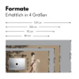 Vrouw - Azië - Kunst - Beige Muismat XXL klein -ysfeer5_duits