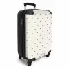 Valentijn hartenruitmotief zwart wit NBS - Handbagage koffer - Kinderen Unisex middel -productfoto_3d